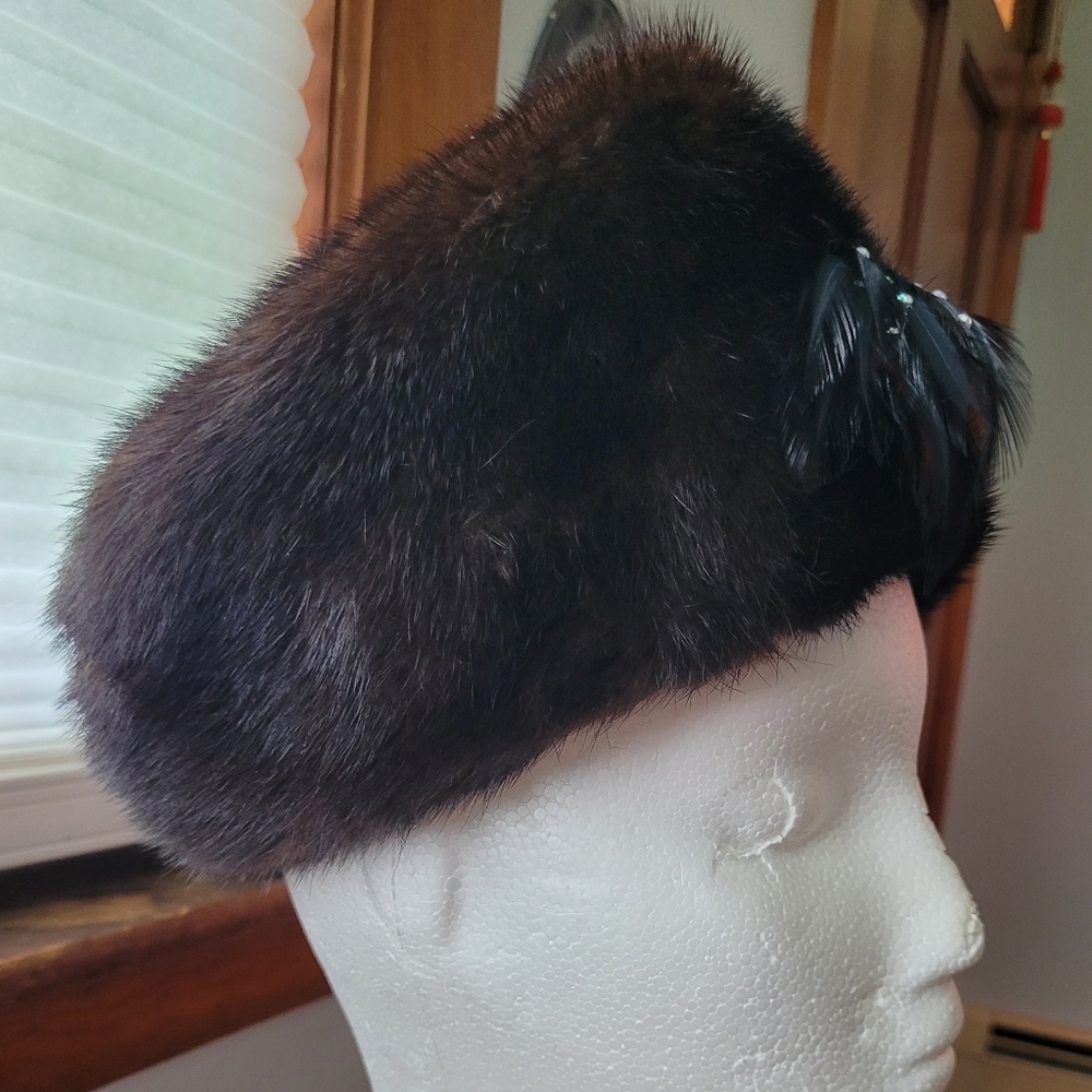 Vintage 1960s Fur Made in Canada Hat